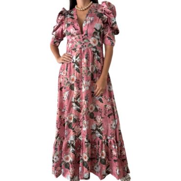 Vestido Rosas Estampado