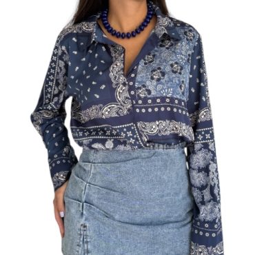 Camisa Manga Larga Azul