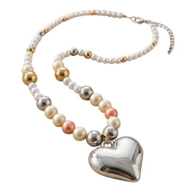 Collar Perlas Corazón