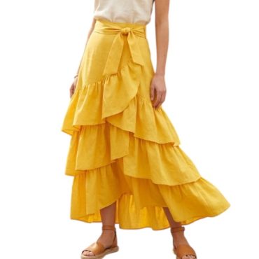 Falda Larga Amarilla
