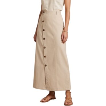 Falda Beige Botones
