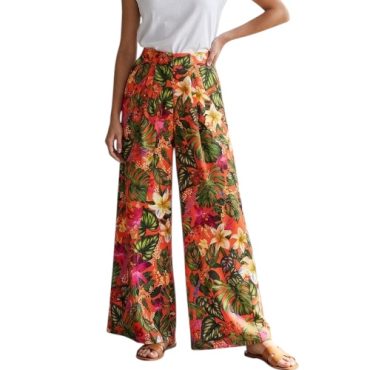 Pantalón Estampado Flores