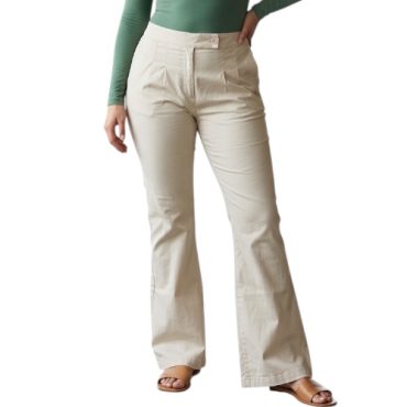 Pantalón Bota Ancha Beige