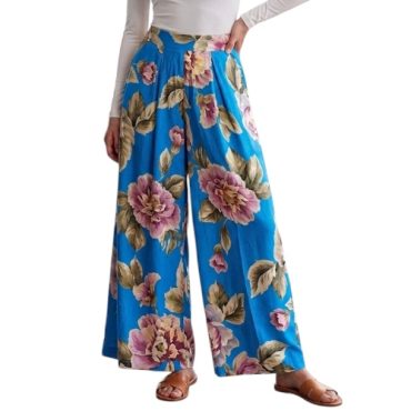 Pantalón Estampado Azul