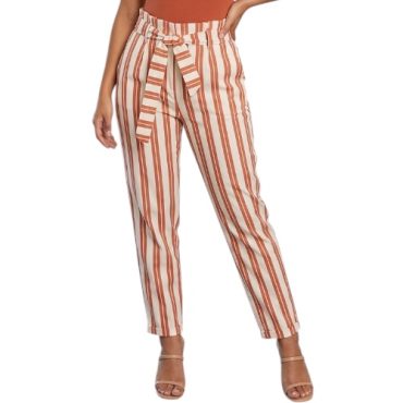Pantalón de Rayas Naranja