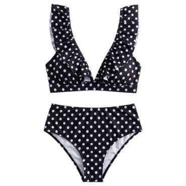 Traje de Baño Puntos Panty Alta