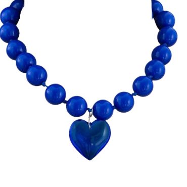 Collar Azul Corazón