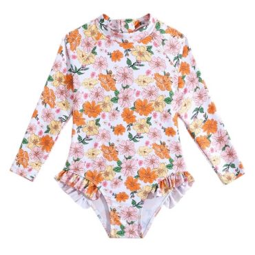 Traje de baño de niña entero