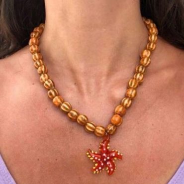 Collar Naranja Estrella