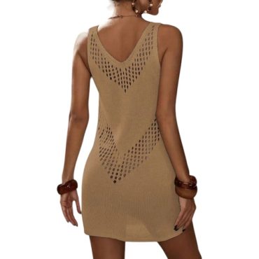 Vestido Playero Marrón