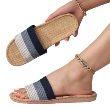 Sandalias Azules de Rayas