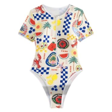 Traje de Baño Entero Estampado