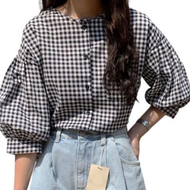 Camisa Cuadros Blanco y Negro