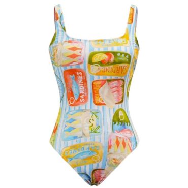 Traje de Baño Entero Estampado
