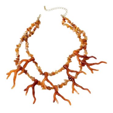 Collar Naranja Corales