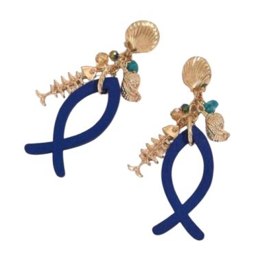 Zarcillos Pez Azul