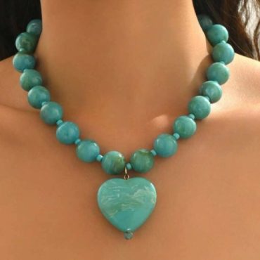 Collar Turquesa Corazón