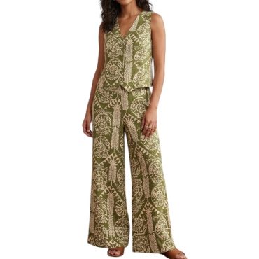 Conjunto Verde Estampado