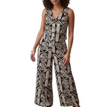 Conjunto Negro Estampado