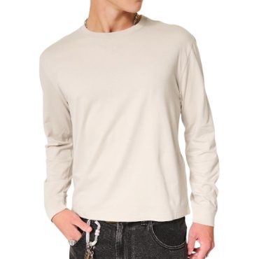 Franela Manga Larga Hollister Beige