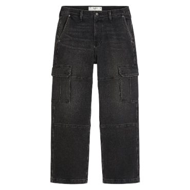 Pantalón Baggy Stretch Gris Hollister