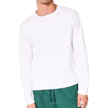 Franela Manga Larga Hollister Blanca