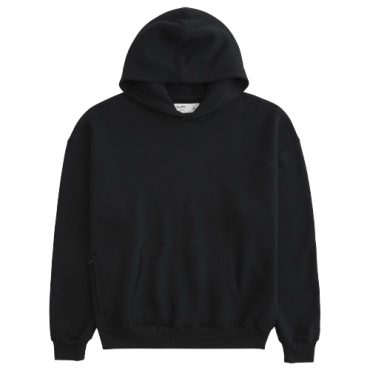 Hoodie Boxy Fit Negro Hollister