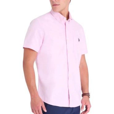 Camisa Polo Manga Corta Rosa