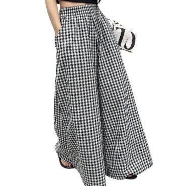 Pantalón Cuadros Blanco y Negro