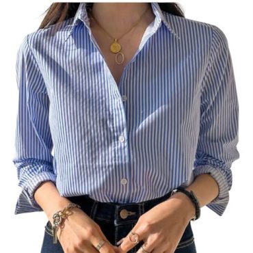 Blusa Azul Rayas