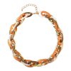 Collar Eslabones Naranja