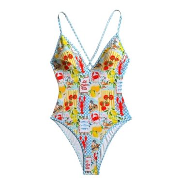 Traje de Baño Entero Limones
