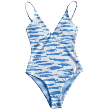 Traje de Baño Entero Peces