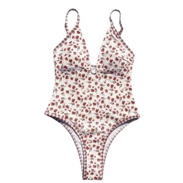 Traje de baño entero flores