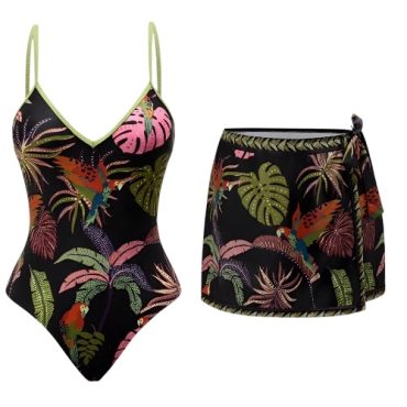 Traje de Baño Entero con Falda