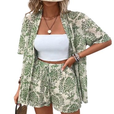 Conjunto Verde Estampado