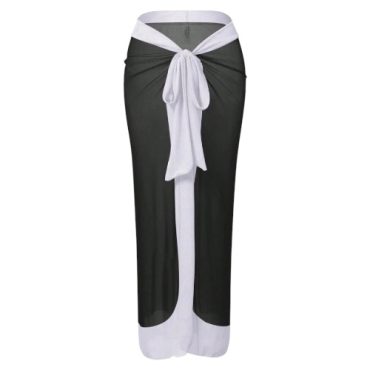 Pareo Negro con Blanco