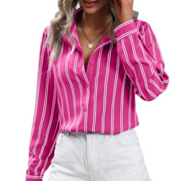 Blusa Fucsia de Rayas