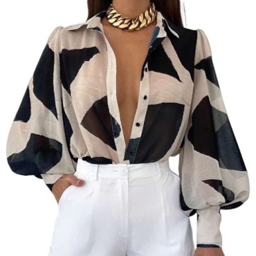 Blusa Manga Larga Estampada