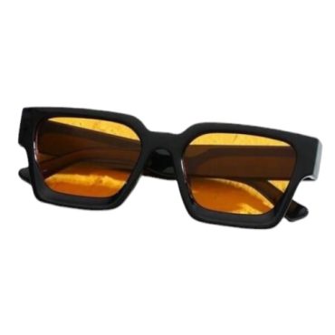 Lentes Naranja Borde Negro